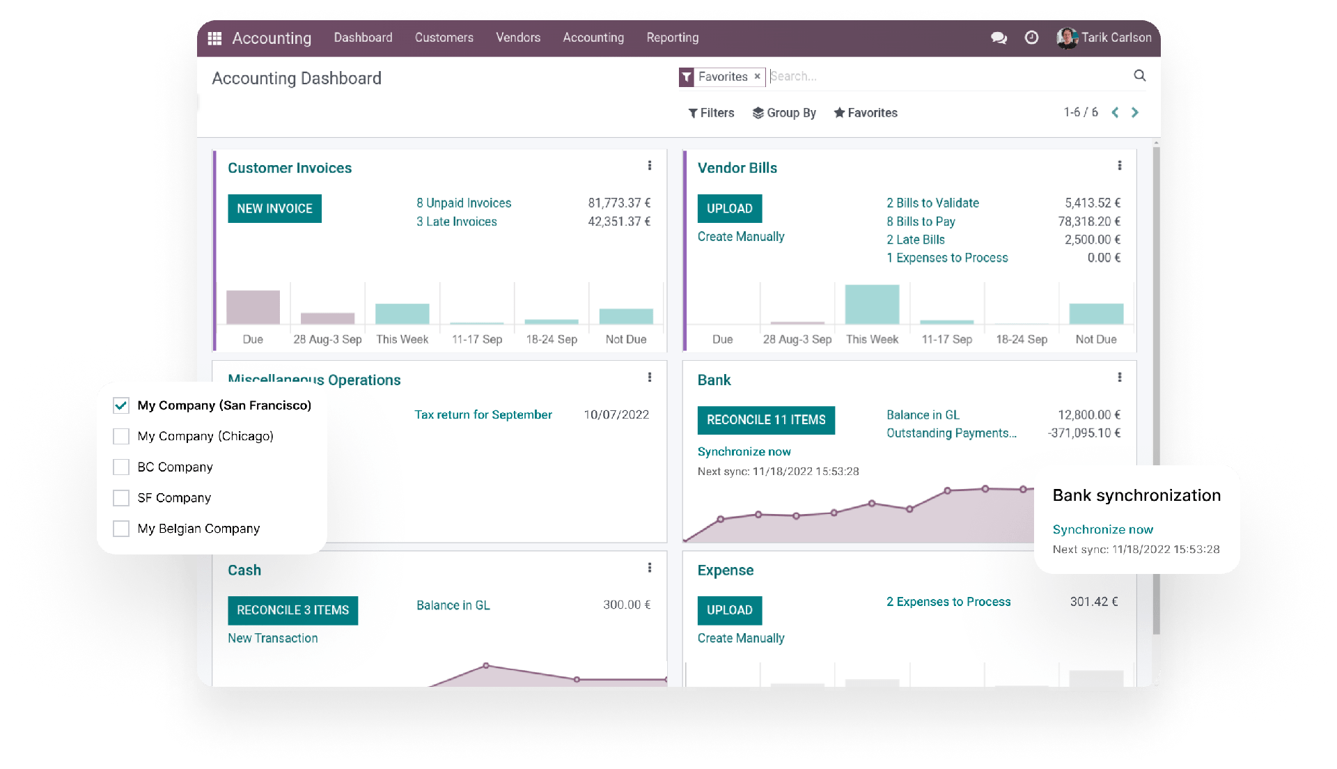 odoo erp accounting solution software