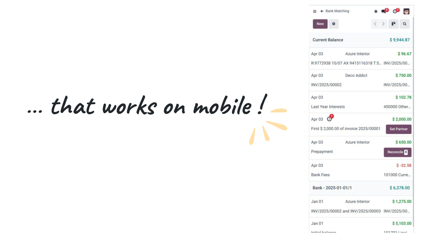 Odoo 19 mobile