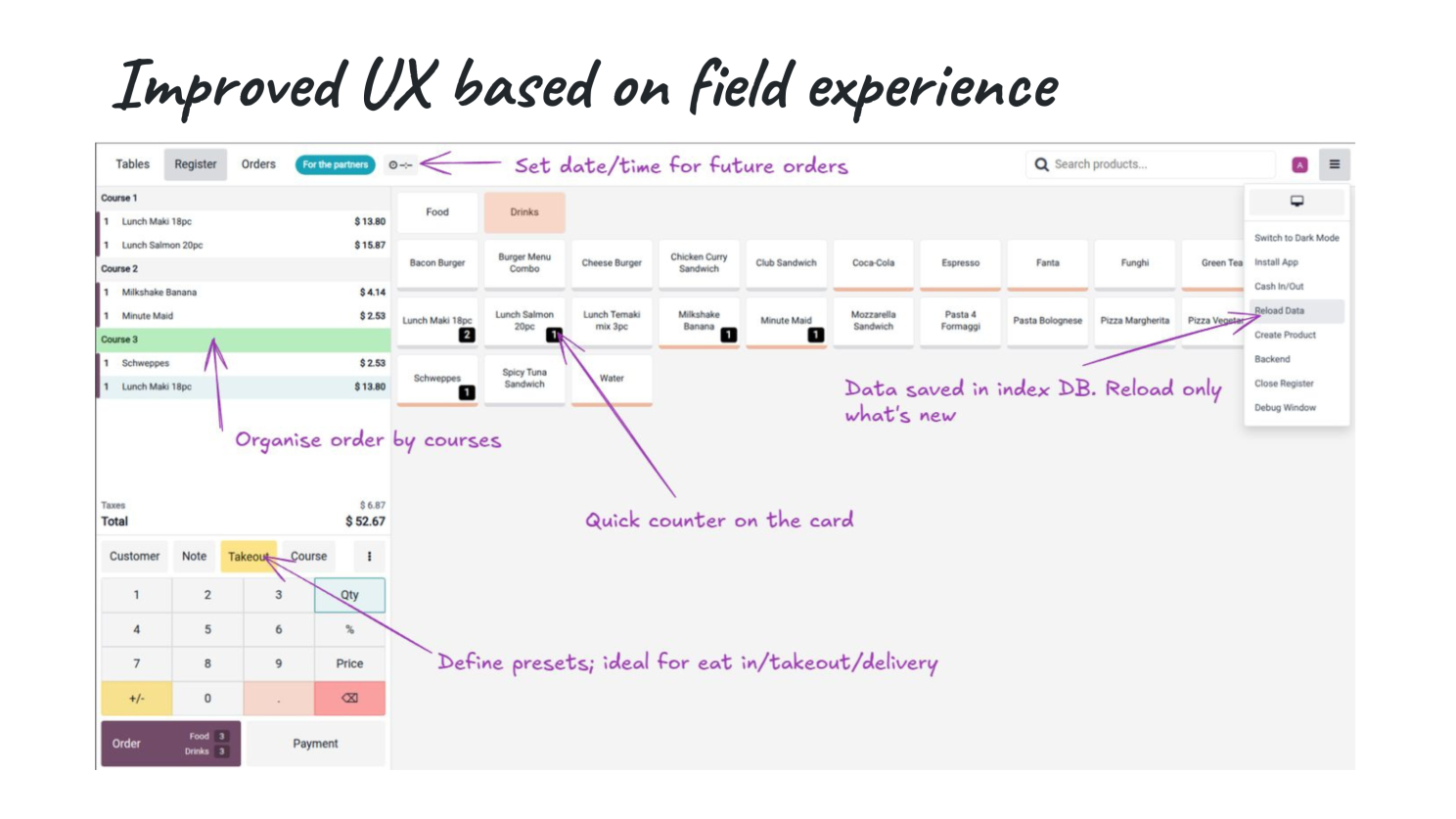 improved UX